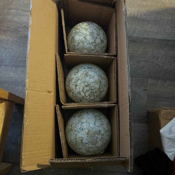 West Elm Speckled Mexican Glass Balls - Picture 3 of 3